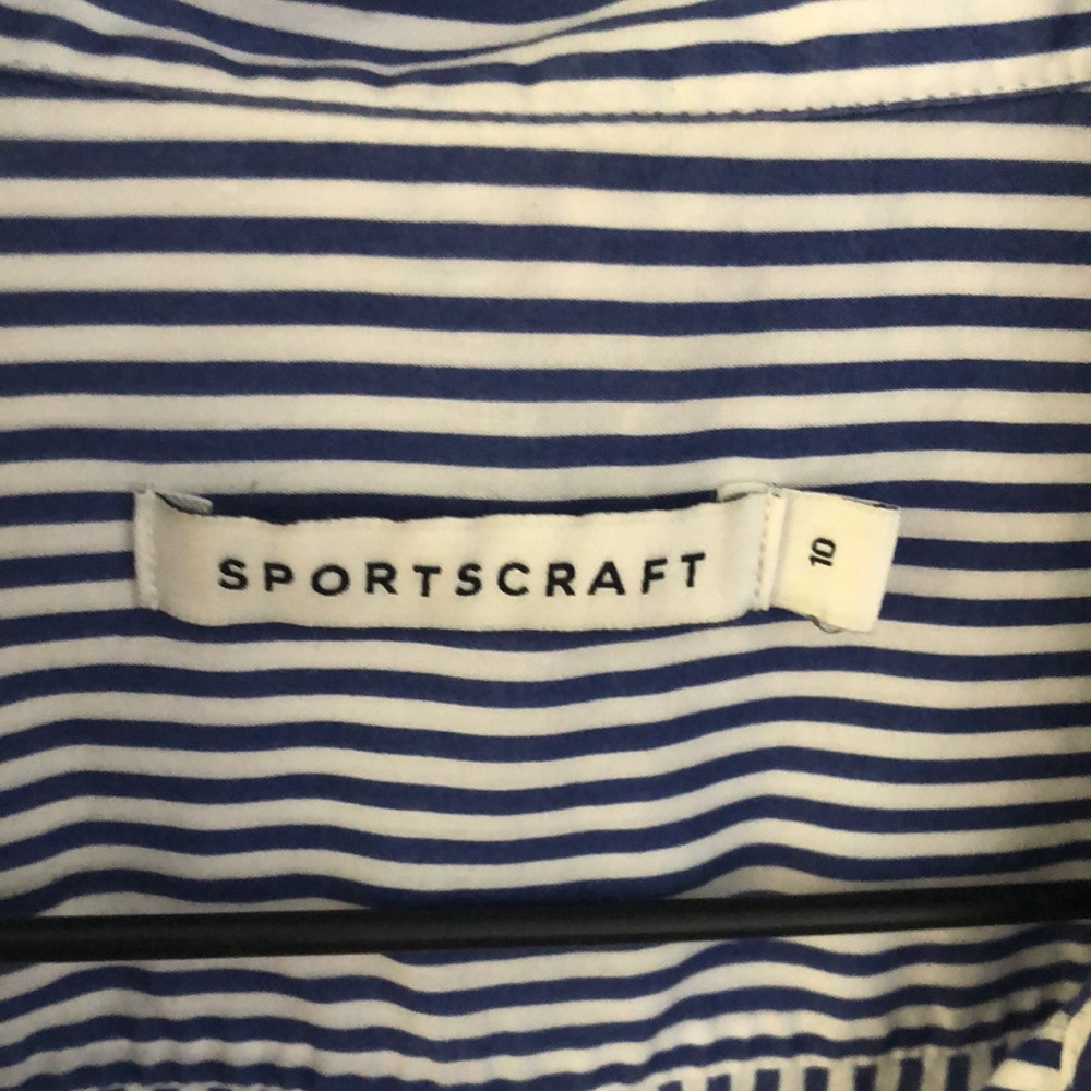 Blue and white stripe ladies shirt - Picture 3 of 6